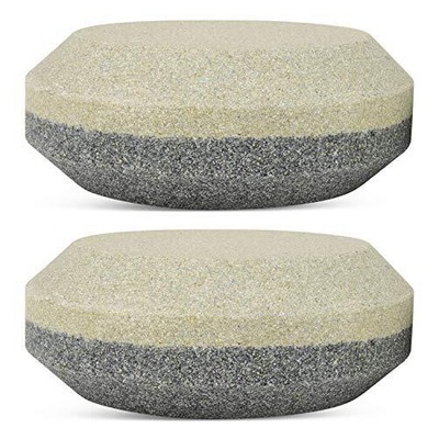 2 Pack Dual Grit Sharpener Stone Multipurpose Axe Sharpening Puck, 120/280 Grit