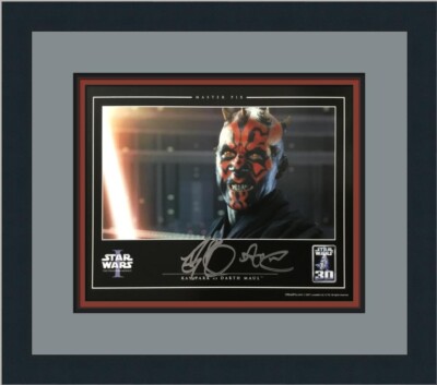 Star Wars I Ray Park Darth Maul Signed Official Pix Custom Framed