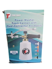 Tool Daily Foam Cannon for Pressure Washer with Double Tip Attachment, 3600 PSI