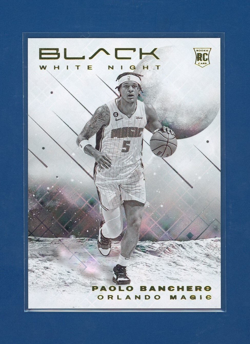 2022-23 Panini Black Paolo Banchero RC Rookie #5 White Night Hit SSP Rare!