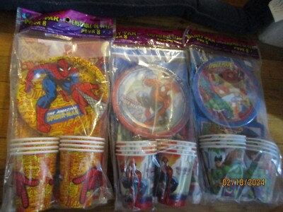 Party Pack for 8 Spider-man Characters Vintage Unique U Pick NOT a LOT NOS