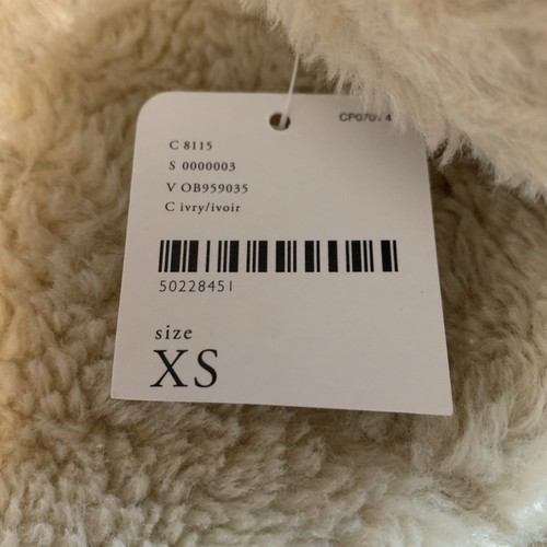 NWT Free People Womens Faux Fur Jacket Snap front Ivory Size XS - Picture 12 of 13