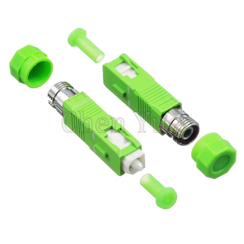 2pcs FC APC Female to SC APC Male Fiber Optic Adapter SM FC-SC Hybrid Connector - Image 2 of 4