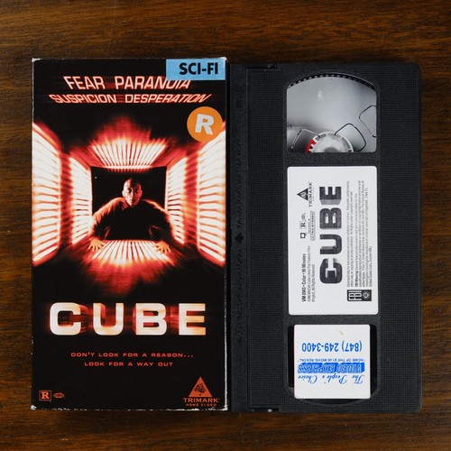 Cube (1997) - VHS Horror Thriller - GREAT CONDITION - 第 1/7 張圖片