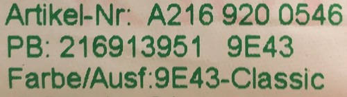 Mercedes-Benz C216 CL Lederbezug schwarz Leder Sitz A2169200546 9E43 W216 - Bild 8 von 12