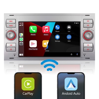 Autoradio für Ford Fusion Focus Transit CarPlay Android Auto Hohe Leistung RDS