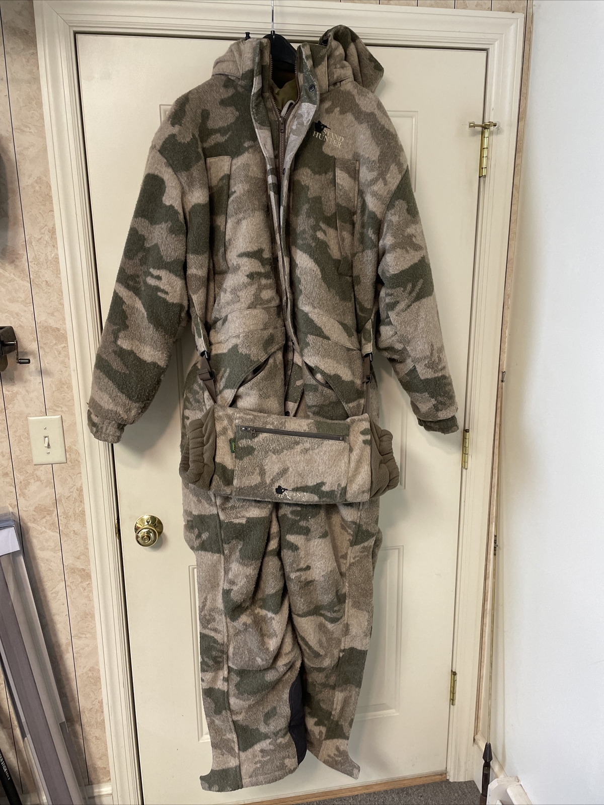 Cabela’s Mens Stand Hunter Extreme Wooltimate Coveralls Overalls + Hand