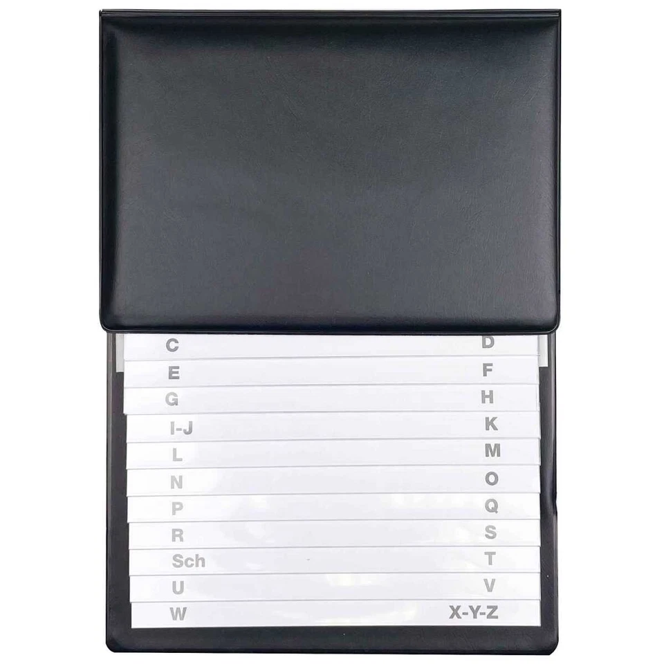 RNK-VERLAG RNK Schuppenregister 16x22cm schwarz gepolsterter Einband