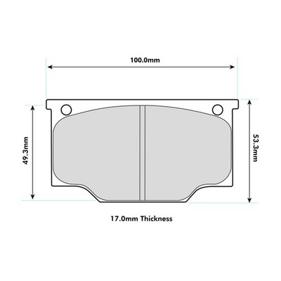 Ferodo DS3000 Brake Pads To Fit Girling AR5 / BR Piston Caliper - (FRP101R)