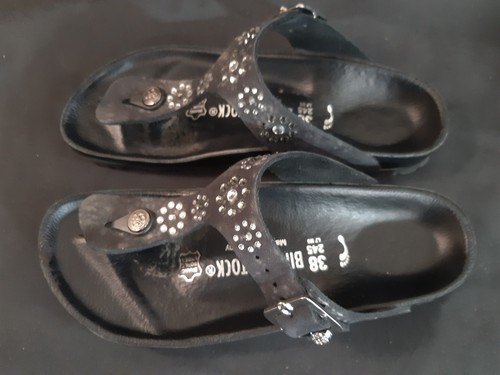 AS NEW 38 NARROW SPECIAL ADDITION BIRKENSTOCK ROCK STAR THONGS SANDAL SANDEL... - Picture 2 of 12