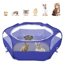 Small Animals Playpen, Waterproof Small Pet Cage Tent with Zippered Cover, Po...