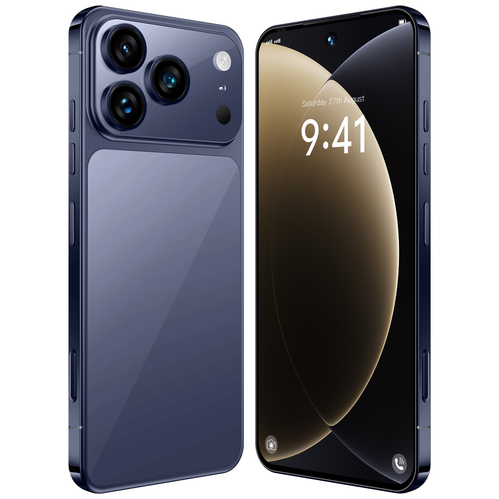 I17 Pro Max Unlocked Phone 5G, 8GB+256GB Dual SIM Cell Phone，7.3″ HD Display
