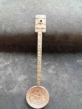 PUERTA VALLARTA Vintage Souvenir Alpaca Silver Spoon Collectible MEXICO Aztec