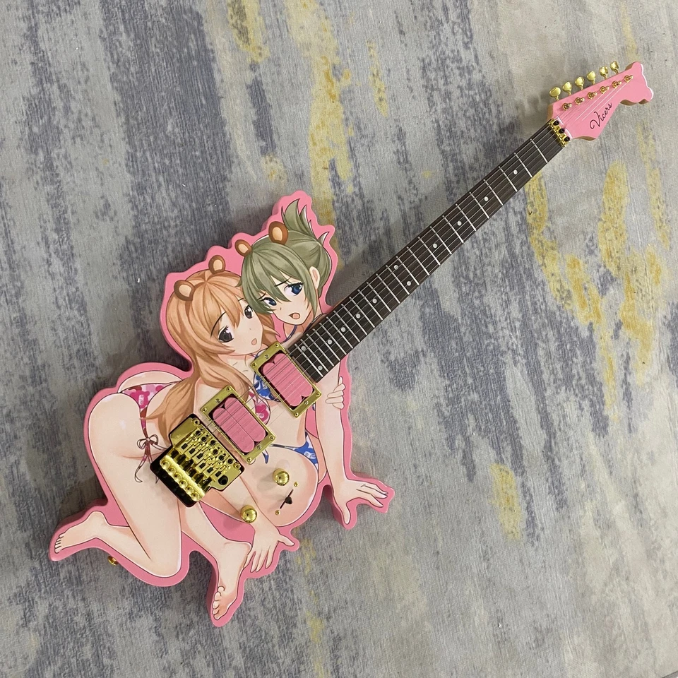 Sexy girl electric guitar double tremolo bridge, HH pickup, rosewood fingerboard - Image 2 of 4