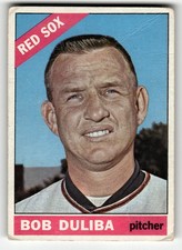 1966 Topps Bob Duliba #53 Boston Red Sox LOW MID GRADE FILLER CARD