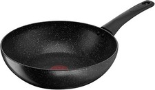 Image of Tefal Stone Wok 28 cm Titanium Black Thermo Signal Non-Stick Coating All Hobs