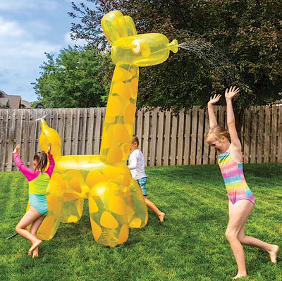 BigMouth 7.9FT Giant Inflatable Giraffe Sprinkler Kids Backyard