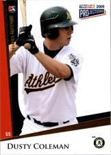 2009 TRISTAR PROjections Yellow #70 Dusty Coleman /25 - BB