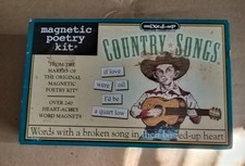 Magnetic Poetry Kit: Mixed-up COUNTRY SONGS 240 Heart-achey Word Magnets 2004