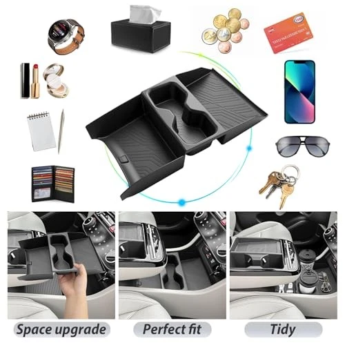 Center console organizer tray compatible with 2025-2026 Hyundai Tucson Limited/H Foto 3 de 4