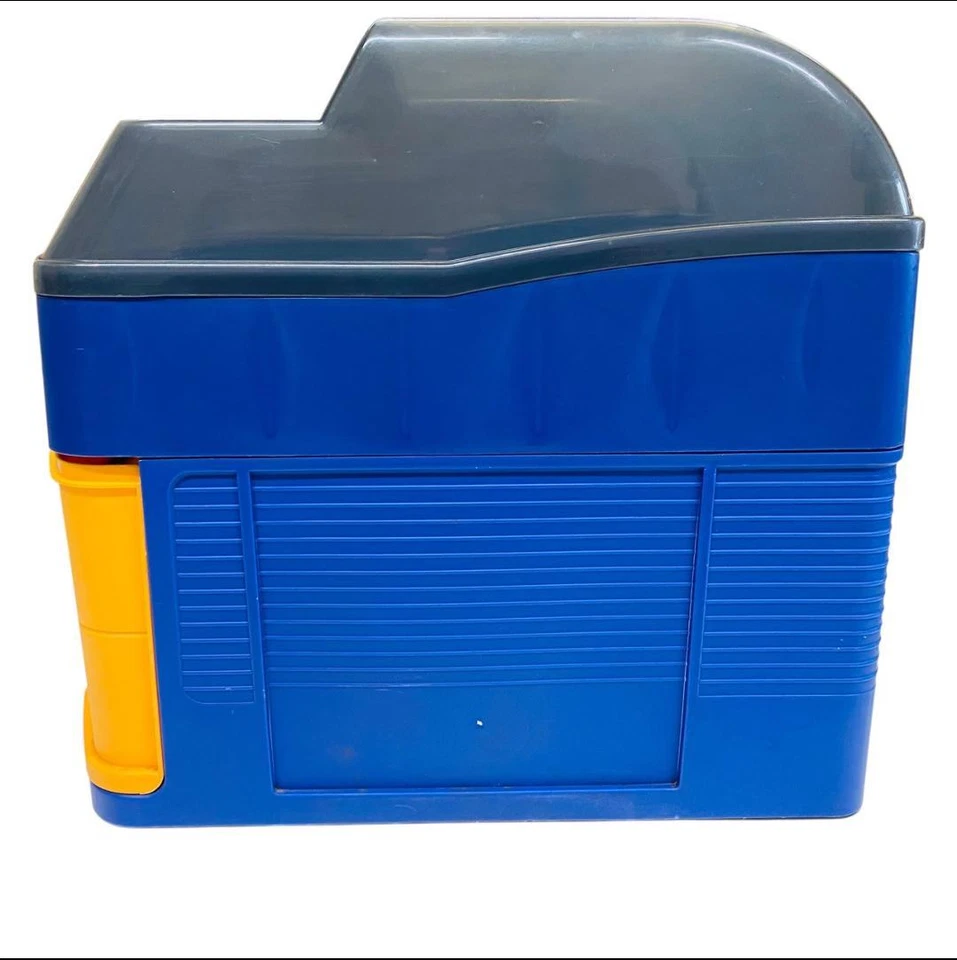 Cofre de almacenamiento oficial Nintendo GameCube - azul/amarillo artículo de coleccionista raro Foto 3 de 4