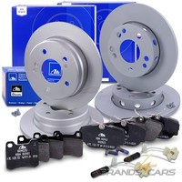 ATE Bremsscheiben +BelÄGe +Kontakte Vorne+Hinten FÜR Mercedes Benz 190-ER W201