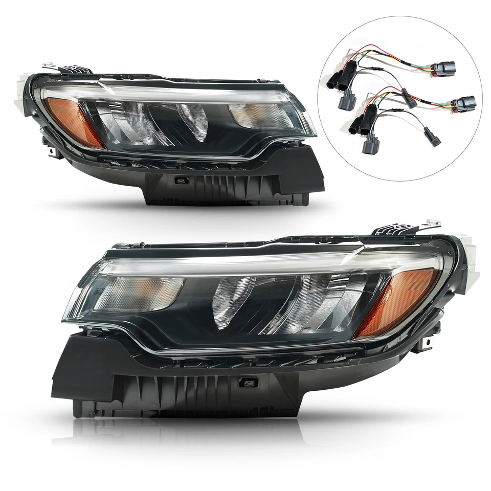 Upgrade to LED Headlights For 2022-2025 Jeep Compass w/LED DRL Reflector Pair Foto 3 de 4