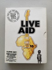 Live Aid 1985 4-Disc DVD Box Set (RARE) Aus PAL Region 4 with Booklet/ Mint