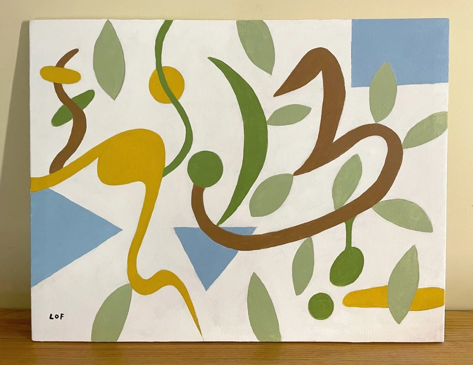 Lofsness - Pintura Acrílica "El Jardín" Arte Abstracto 30 x 40 Envío Gratis Foto 4 de 4