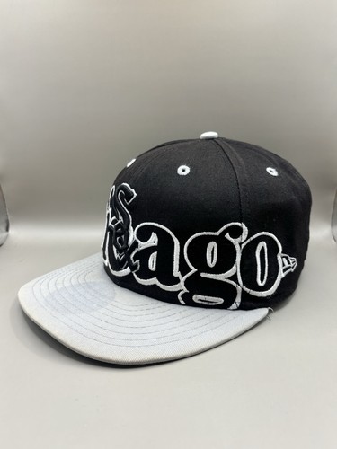 Chicago White Sox Hat Cap SnapBack Big Logo Spell Out New Era MLB - Picture 2 of 9