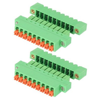 2 Set 0.15'' Pitch Spring PCB Wiring Terminals 9 Vertical Pin for 26-16AWG