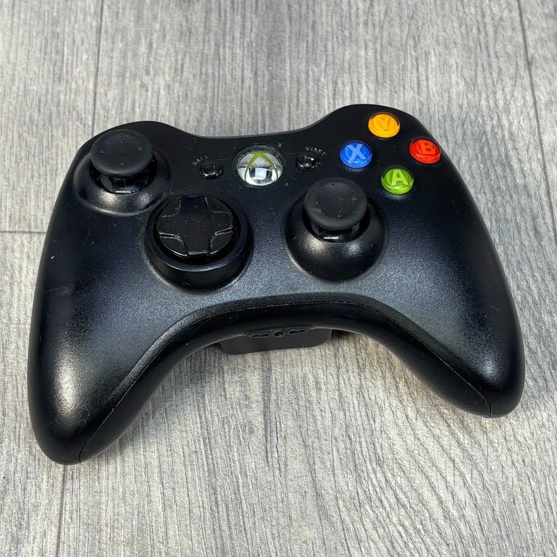 Microsoft Xbox 360 Wireless Controller Black Gaming Gamepad Genuine Original