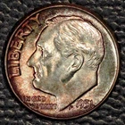 1951 Roosevelt dime, Gem BU, Pretty toning