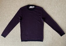 Calvin Klein Purple European Yarn Knit Crewneck Sweater Size Small