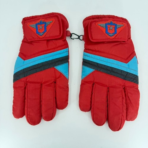 Red Winter Gloves Unknown size See Measurements In Pictures - Picture 4 of 7
