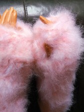 1 WEEK OFFER!HAND KNIT IN 22 STRANDS! Extra Thick Mittens.Scottish/90%Kid Mohair