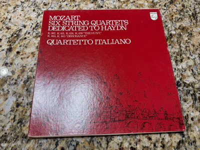 Mozart SIX STRING QUARTETS DEDICATED TO HAYDN, LP record, 3 LPs boxed set