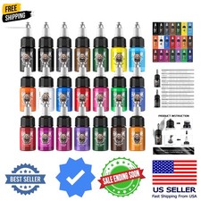 Tattoo Ink Color Set 1/2 oz 15ml Tattoo Supply 21 Colors Pigment Kit TI203-15-21