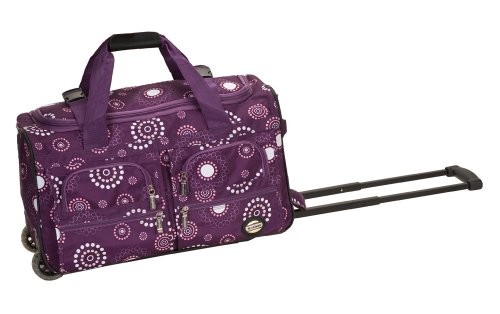  Rolling Duffel Bag 22-Inch Purple Pearl