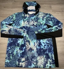 Huk Performance Fishing Hoodie Mens XL Vented Lightweight