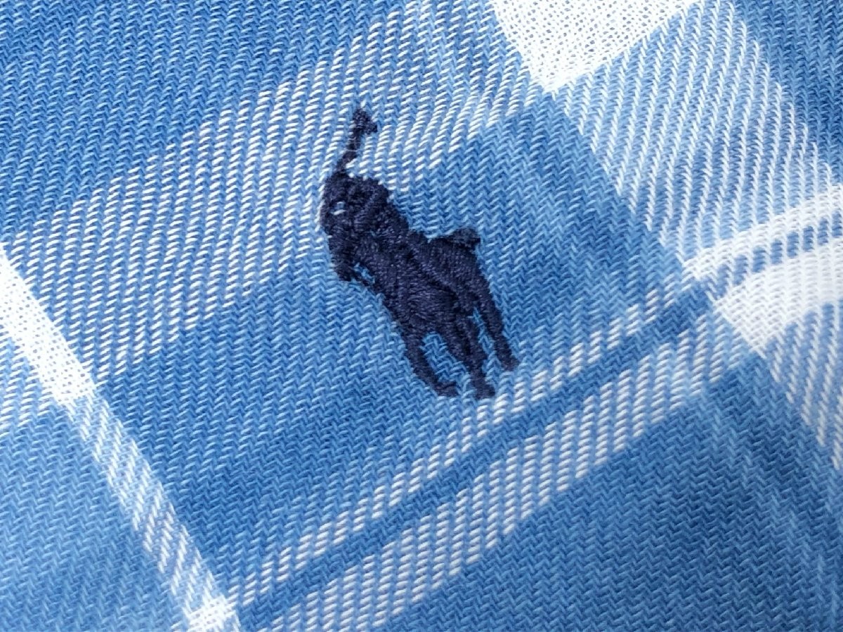 Camicia Ralph Lauren cotone a quadri pony ricamata manica lunga uomo XS usata