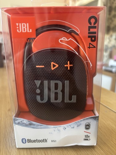 JBL Clip 4 Portable Bluetooth Speaker Black