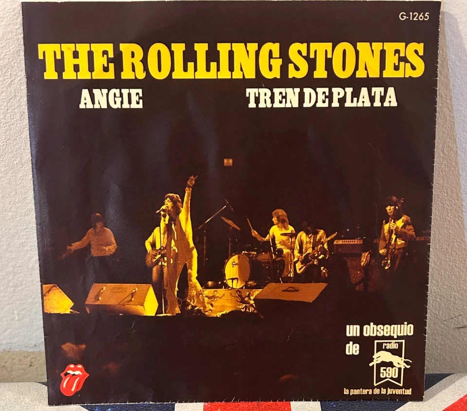THE ROLLING STONES Angie b/w Silver Train 1974 MEXICO 7” RADIO PROMO 45 - Image 4 of 4