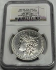 1891-CC Carson City Morgan dollar. Spitting Eagle VAM-7. NGC cleaned UNC. #mlr4