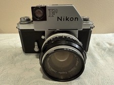    RARE Vintage NIKON F SLR Camera Nippon Kogaku Nikkor S 1.4 50mm Lens JAPAN