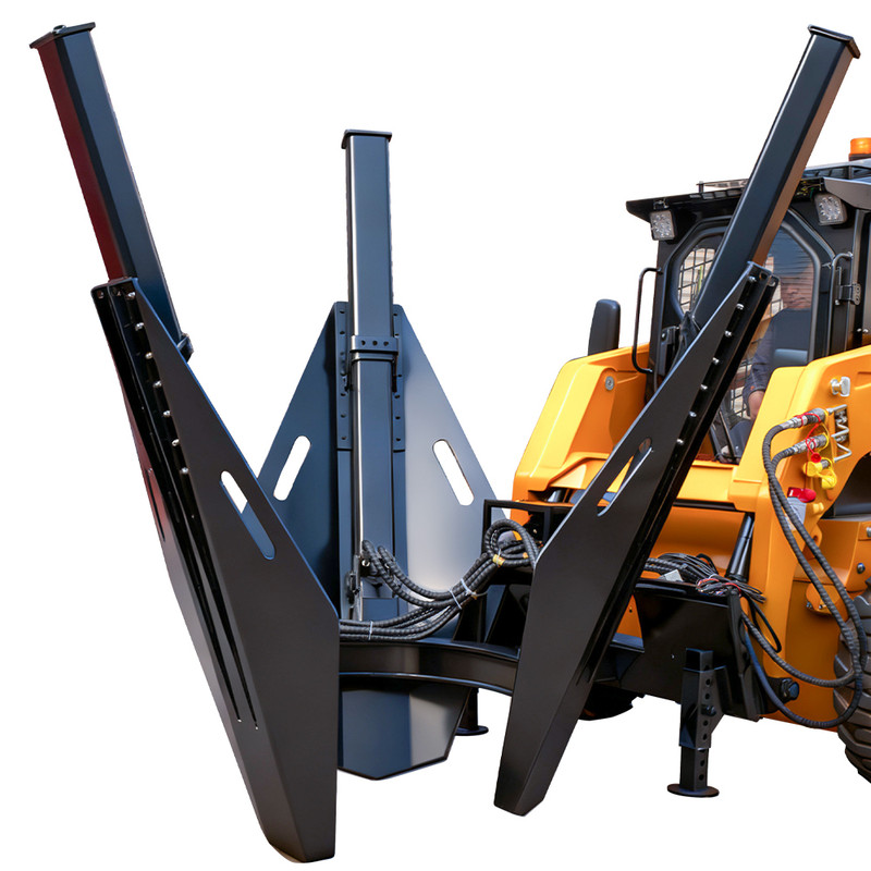 BID for 3-Blade Tree Spade for Skid Steer Loader - Root Digging Removal Tool