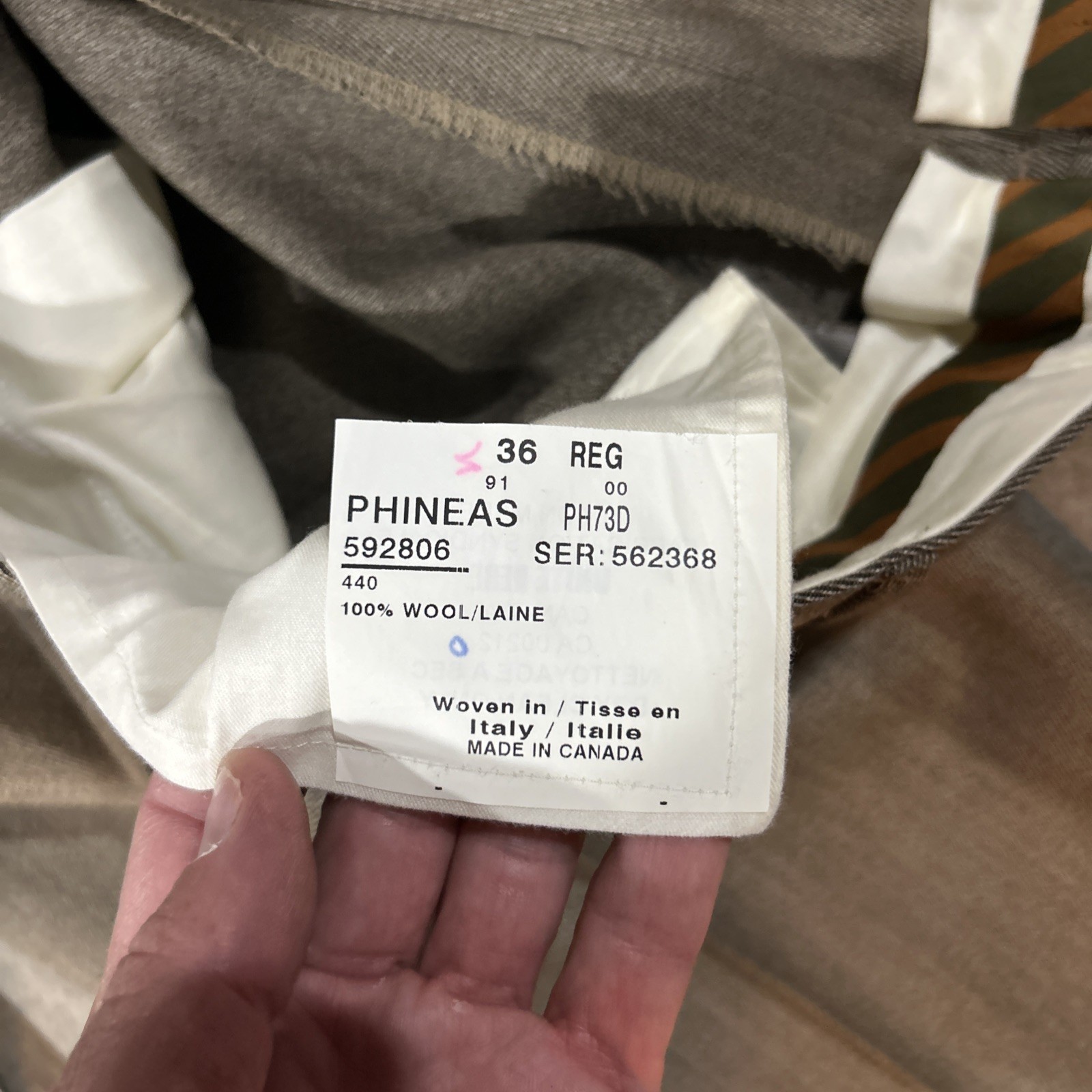 40 Reg - Paul Stuart Phineas Cole Suit Brown 