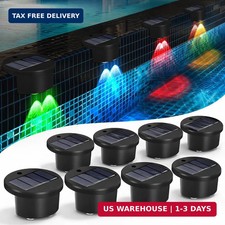 8 Pack Solar Pool Lights for above Ground Pools, Swimming Inground Pool LED Ligh