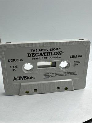 C64, Commodore 64, Decathlon, Activision, 1983, Datasette