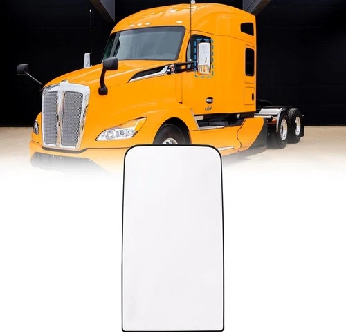 Upper Mirror Glass with Defrost Heat Fit For Kenworth T600 T660 T800 T2000